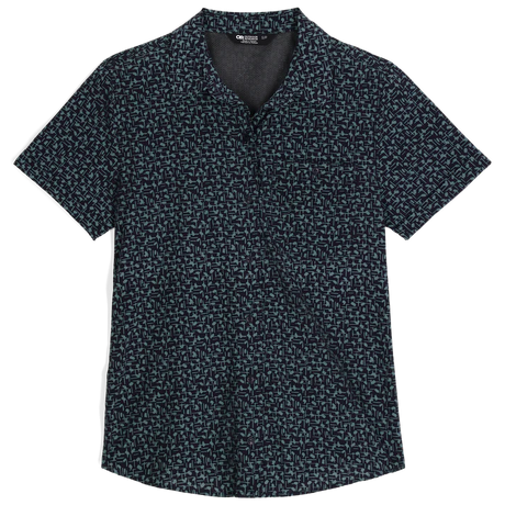 Outdoor Research Womens Astroman Short Sleeve Sun Shirt - Neptune Paintswipes