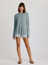 Free Fly Apparel Womens Bamboo Lightweight Long Sleeve II - Slate