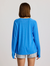 Free Fly Apparel Womens Bamboo Lightweight Long Sleeve II - Surf Blue