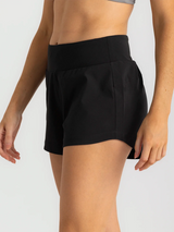 Free Fly Apparel Womens Bamboo Lined Active Breeze Short - 3 - Black