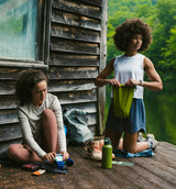 Free Fly Apparel Womens Bamboo Lined Active Breeze Skort - 15 - Sky Gray