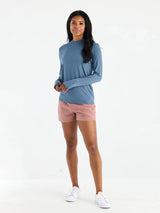Free Fly Apparel Womens Bamboo Shade Hoodie II - Slate Blue