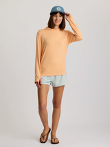 Free Fly Apparel Womens Bamboo Shade Hoodie II - Tropic Orange
