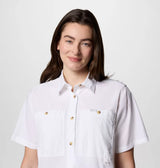 Columbia Womens Brea Falls Woven Short Sleeve Shirt - White