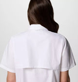 Columbia Womens Brea Falls Woven Short Sleeve Shirt - White
