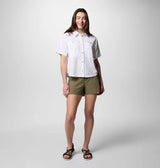 Columbia Womens Brea Falls Woven Short Sleeve Shirt - White