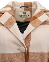 Outback Trading Co. Women's Brooklyn Jacket - Cream & Brown Plaid