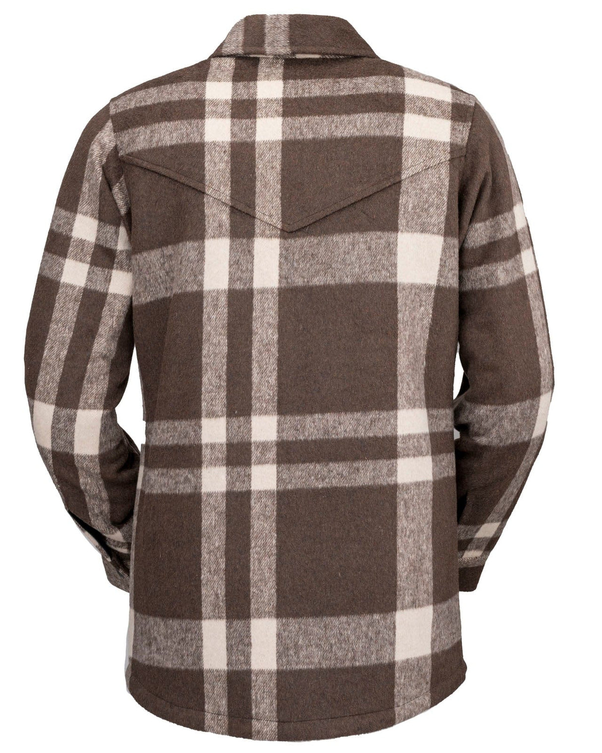 Outback Trading Co. Women's C'Anne Jacket - Creme & Brown Plaid