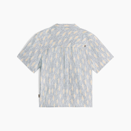 Royal Robbins Womens Camino Pucker Short Sleeve - Summer Sky Fish Print