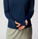 Columbia Womens Chill River Long Sleeve Shirt - Collegiate Navy
