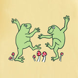 Life Is Good Womens Dancing Frogs Short Sleeve Crusher-LITE Tee - Sandy Yellow