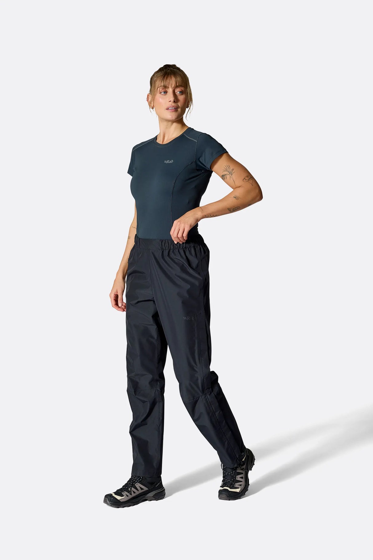 Rab Womens Downpour Waterproof Pants - Black