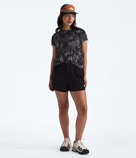 The North Face Womens Dune Sky Short Sleeve - TNF Black Lux Print