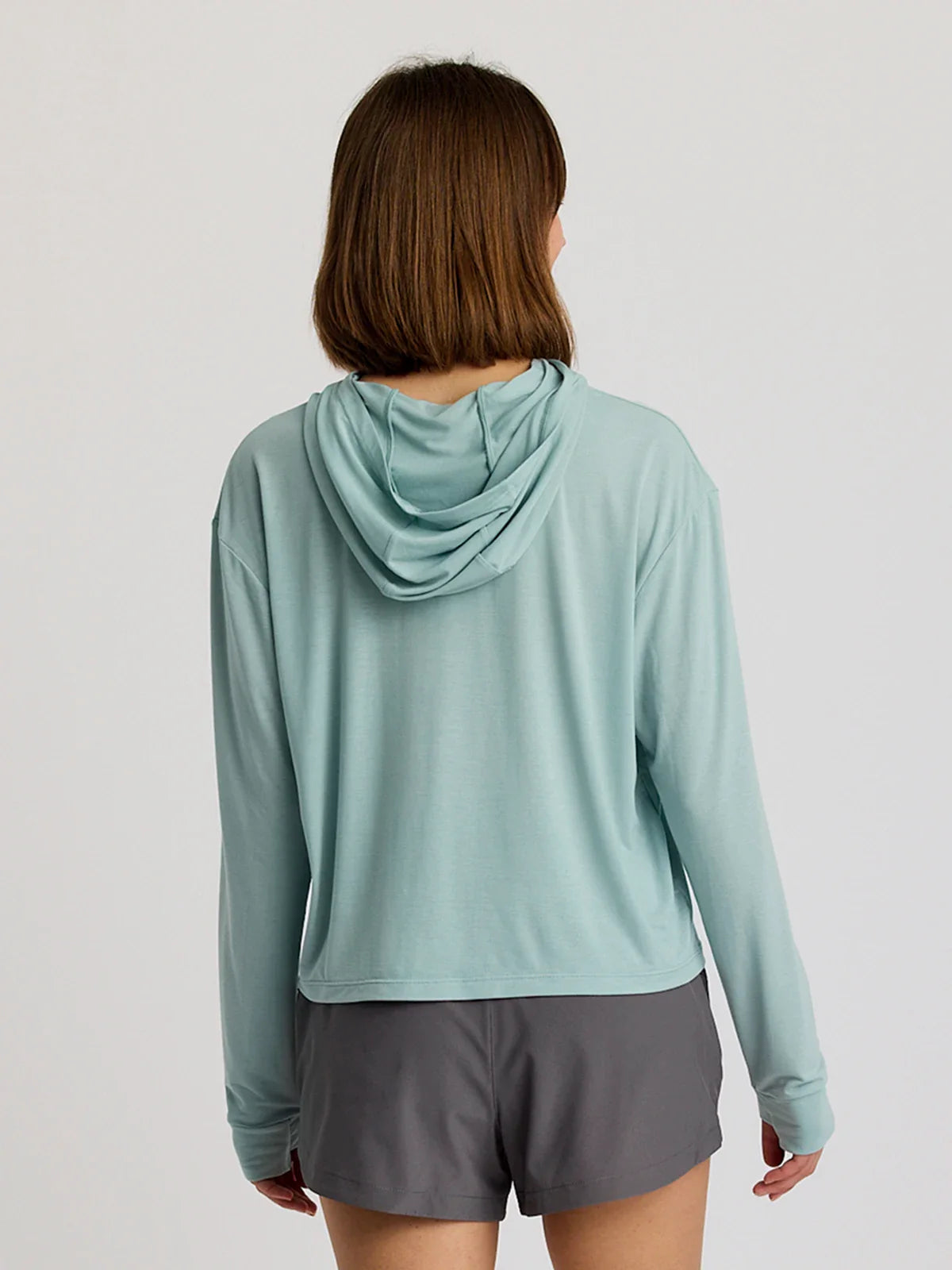 Free Fly Apparel Womens Elevate Lightweight Hoodie - Ocean Mist