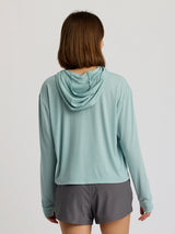 Free Fly Apparel Womens Elevate Lightweight Hoodie - Ocean Mist