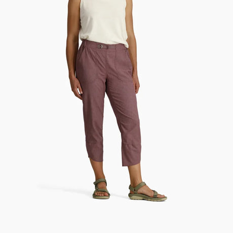 Royal Robbins Womens Hempline Capri - Wild Rhubarb