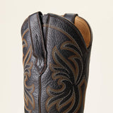 Ariat Women's Heritage J Toe Stretchfit Western Boot - Black Deertan