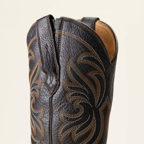 Ariat Women's Heritage J Toe Stretchfit Western Boot - Black Deertan