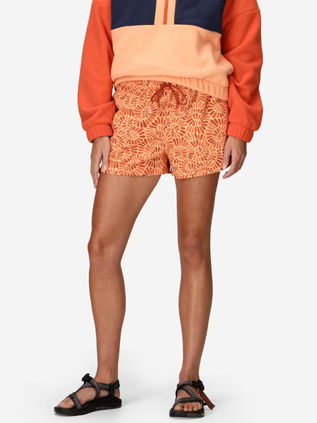 Marmot Womens Juniper Springs Quick-Dry Short 3in UPF 50 - Fresh Apricot Sunburst