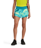 The North Face Womens LIGHTRANGE Sunriser Shorts 3-inch - Galactic Blue Prisms Print