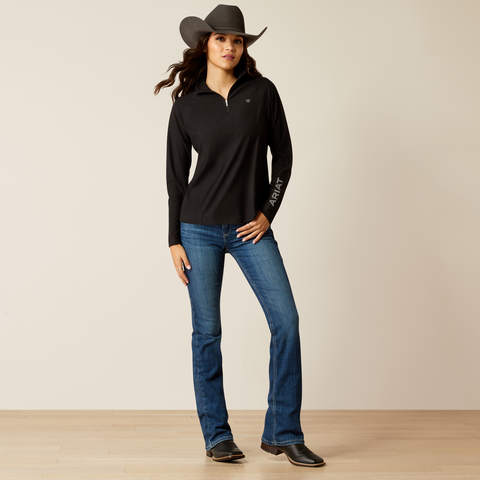 Ariat Women's Laguna 2.0 1/4 Zip Top - Black