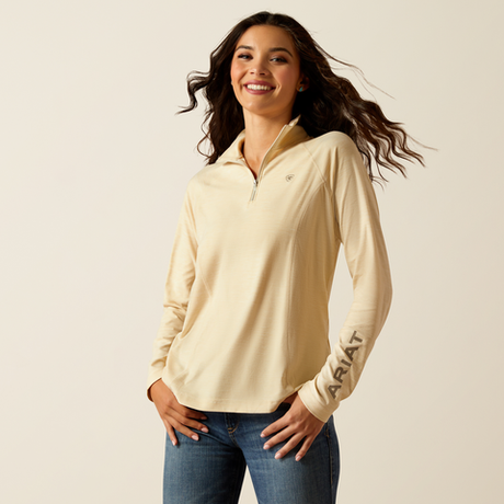 Ariat Women's Laguna 2.0 1/4 Zip Top - Summer Sand