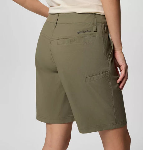 Columbia Womens Leslie Falls Long Shorts II - Stone Green