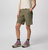 Columbia Womens Leslie Falls Long Shorts II - Stone Green