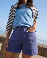 Toad & Co Womens Linden Canvas Short - Iris