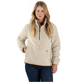 Carhartt Women's Loose Fit Fleece Pullover - 3 Warmest Rating - Oat Milk