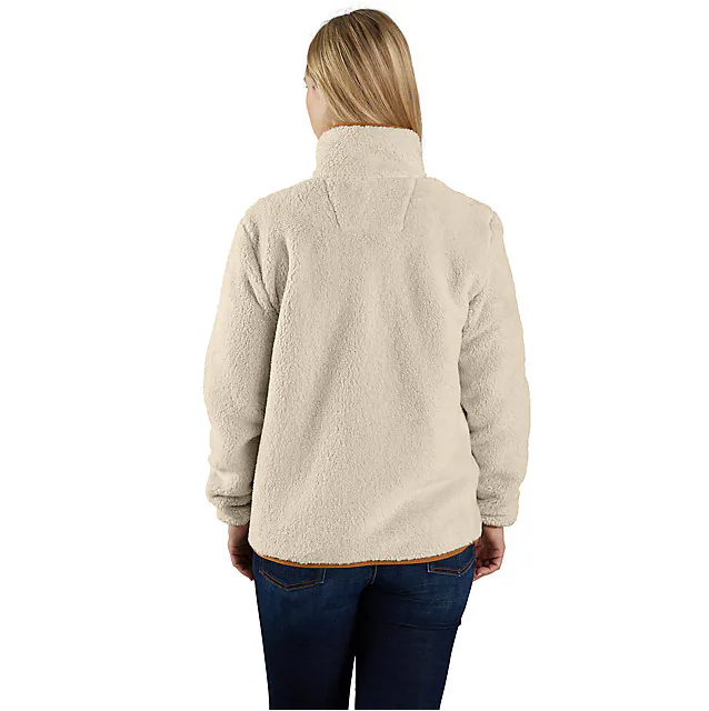 Carhartt Women's Loose Fit Fleece Pullover - 3 Warmest Rating - Oat Milk