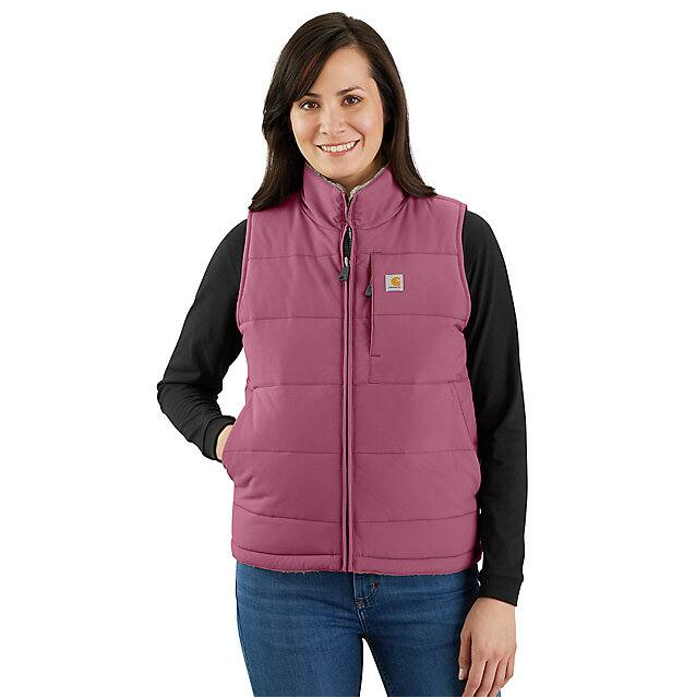 Carhartt Women's Insulated Montana Puffer Vest - Reversible - Huckleberry