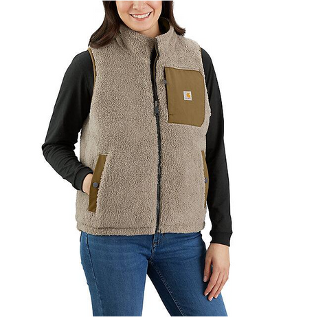 Carhartt Women's Insulated Montana Puffer Vest - Reversible - Oak Brown