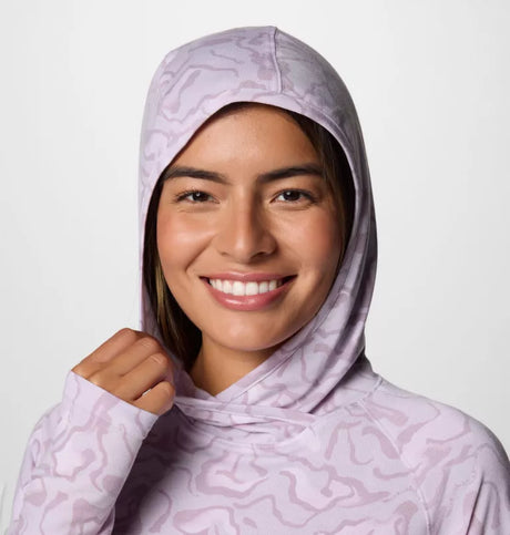 Columbia Womens PFG Uncharted Hoodie - Lavender Pearl Swamplands
