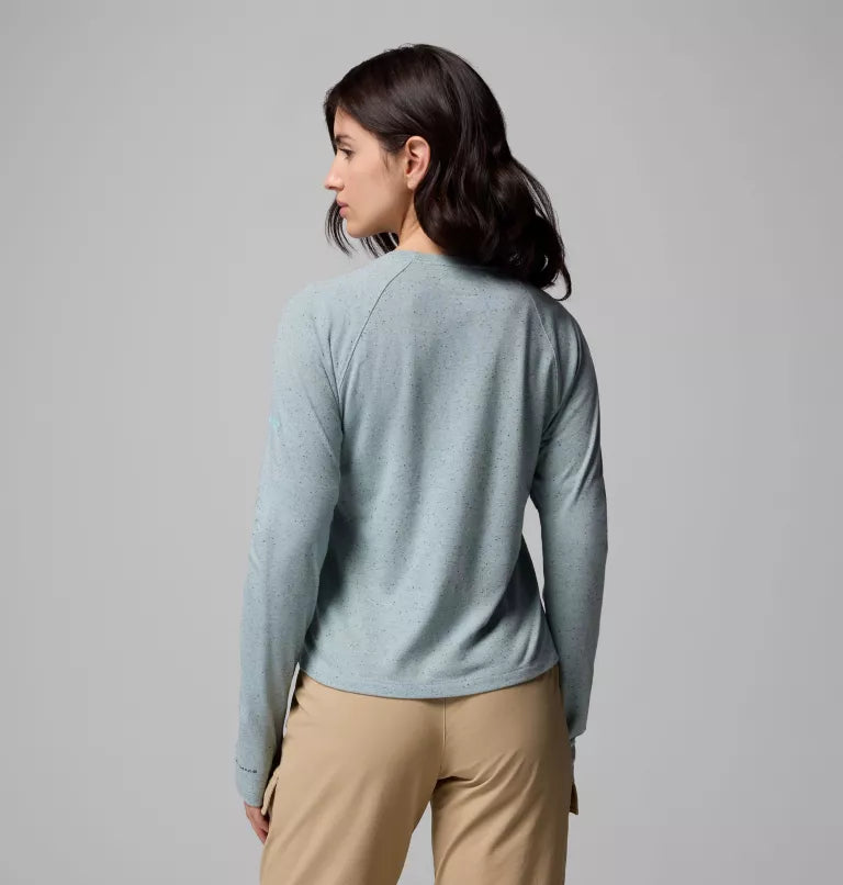 Columbia Womens PFG Uncharted Neps Long Sleeve Shirt - Crushed Blue