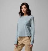 Columbia Womens PFG Uncharted Neps Long Sleeve Shirt - Crushed Blue