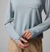 Columbia Womens PFG Uncharted Neps Long Sleeve Shirt - Crushed Blue
