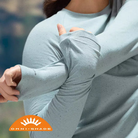 Columbia Womens PFG Uncharted Neps Long Sleeve Shirt - Crushed Blue