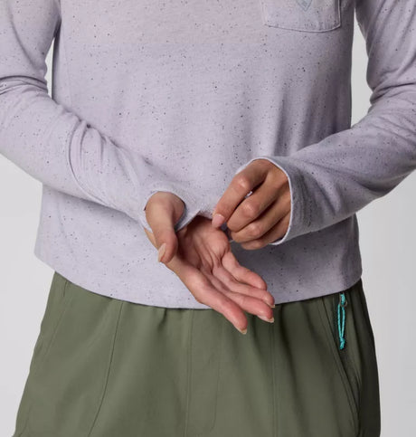 Columbia Womens PFG Uncharted Neps Long Sleeve Shirt - Lavender Pearl