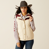 Ariat Women's Pioneer StretchShell Vest - Summer Sand & Rosewood