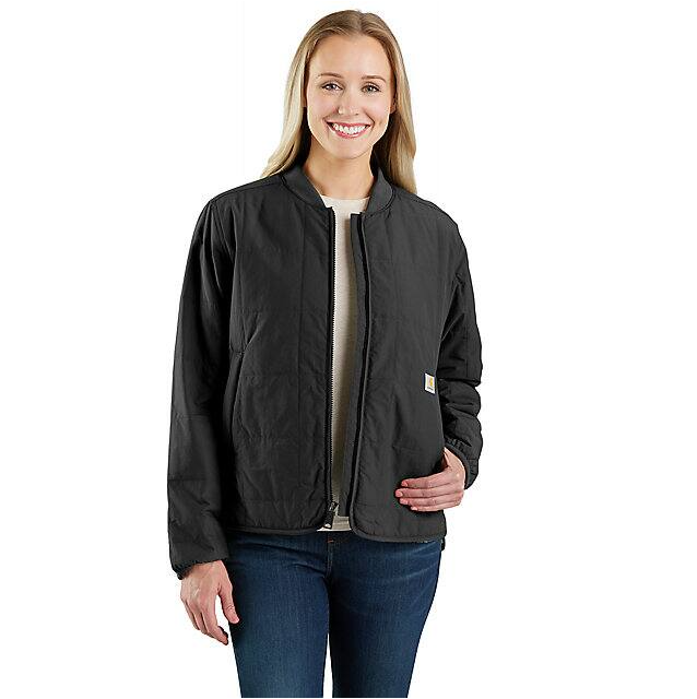 Carhartt Women's Rain Defender Loose Fit Lightweight Insulated Jacket - Black