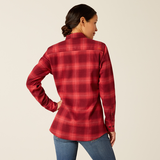 Ariat Women's Rebar Flannel DuraStretch Work Shirt - Tibetan Red