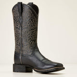 Ariat Women's Round Up Remuda Western Boot - Black Deertan