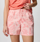 Columbia Womens Sandy River Printed Shorts III - Pink Sand Pasteled Tonal