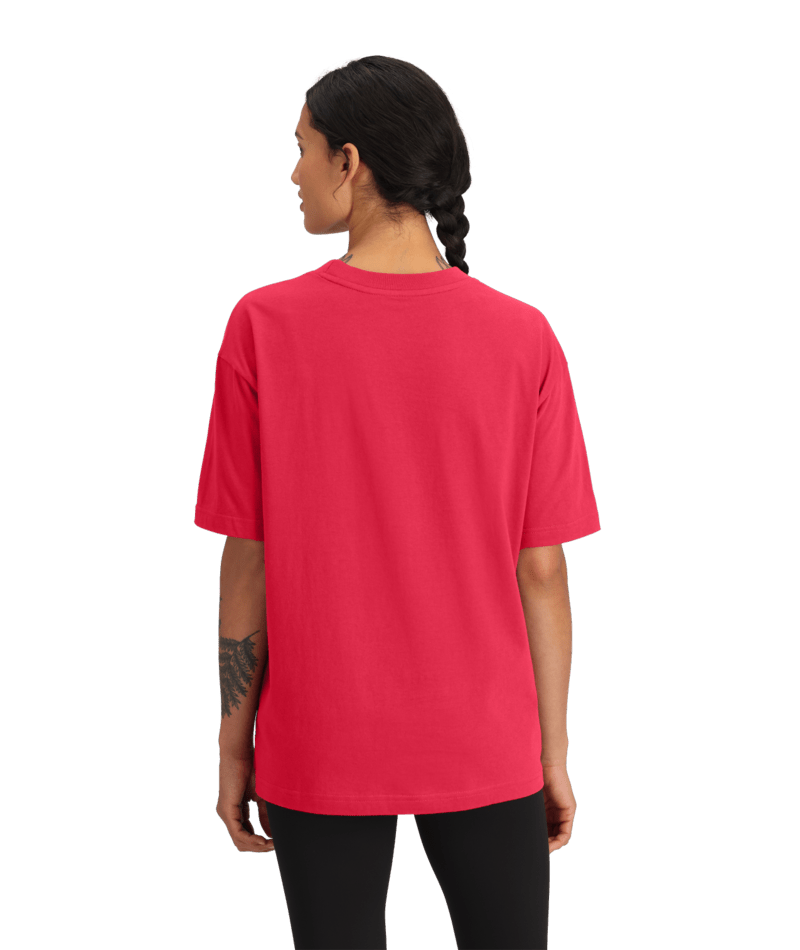 Women's Short Sleeve Evolution Oversized Tee Hibiscus