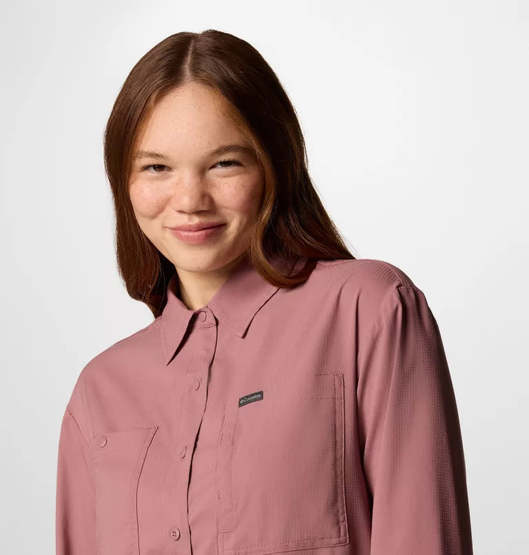 Columbia Womens Silver Ridge Utility Long Sleeve Shirt - Fig