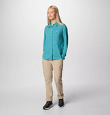 Columbia Womens Silver Ridge Utility Long Sleeve Shirt - Teal