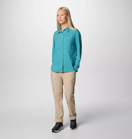 Columbia Womens Silver Ridge Utility Long Sleeve Shirt - Teal