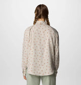 Columbia Womens Silver Ridge Utility Patterned Long Sleeve Shirt - Dark Stone Deserted