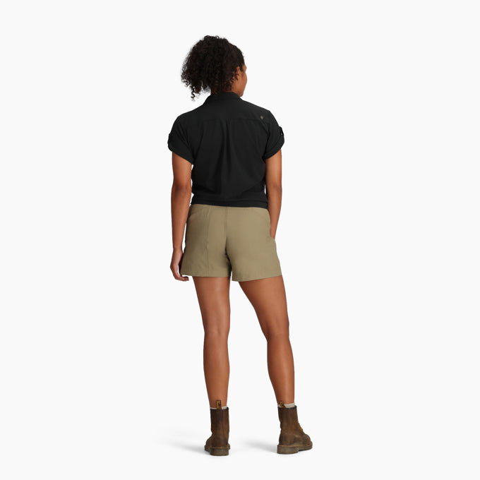 Royal Robbins Womens Spotless Evolution Meadow Short Sleeve - Jet Black